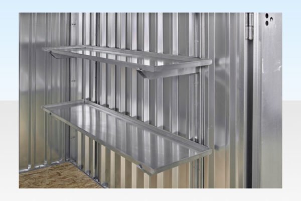 3M X 2.1M Flat Pack Storage Container – Galvanised - Image 3