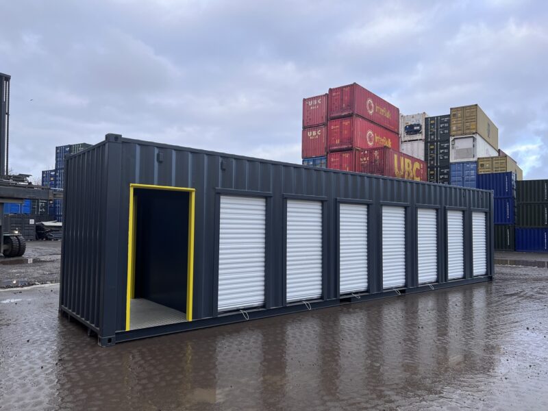 40ft High Cube Multi-Store Container – 7-Bay Self Storage Unit - Image 3
