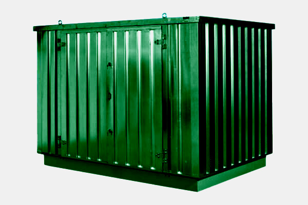 4m x 2.1m Powder Coated Flat Packed Store