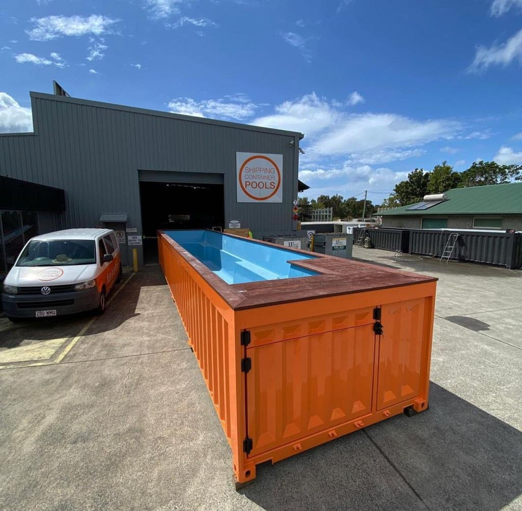 40 Ft Container Pool (Orange)